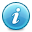Button White Info icon